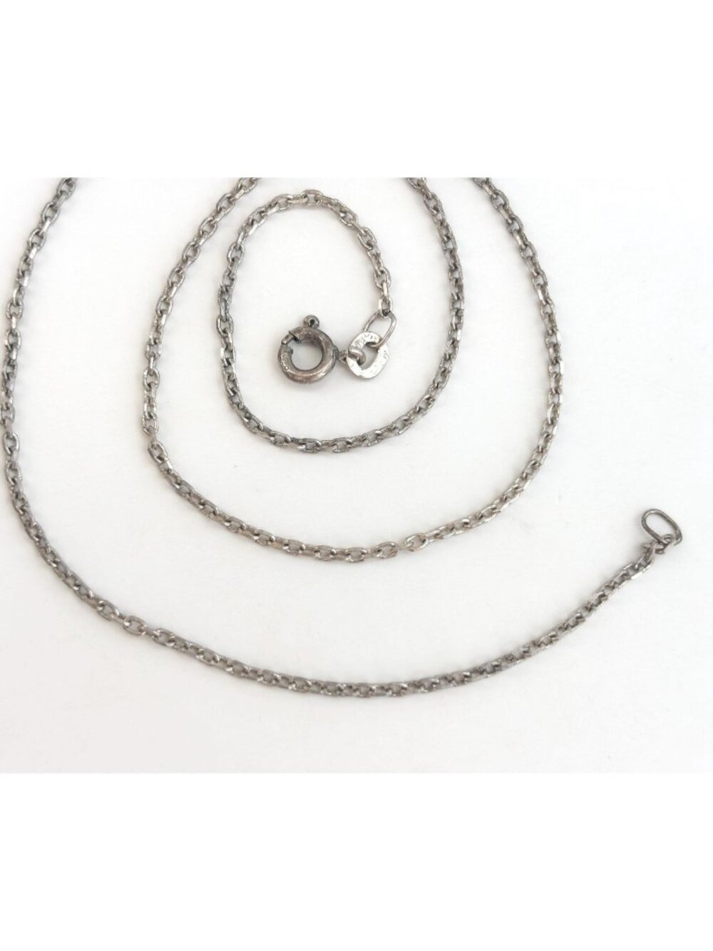 Sterling Silver 925 Cable Chain Minimalist Classic Vintage Necklace - 15"